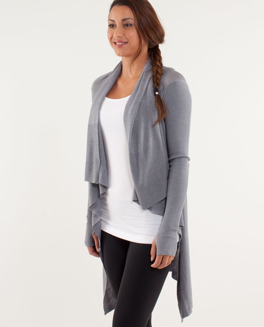 Lululemon Enlightened Pullover - Heathered Fossil