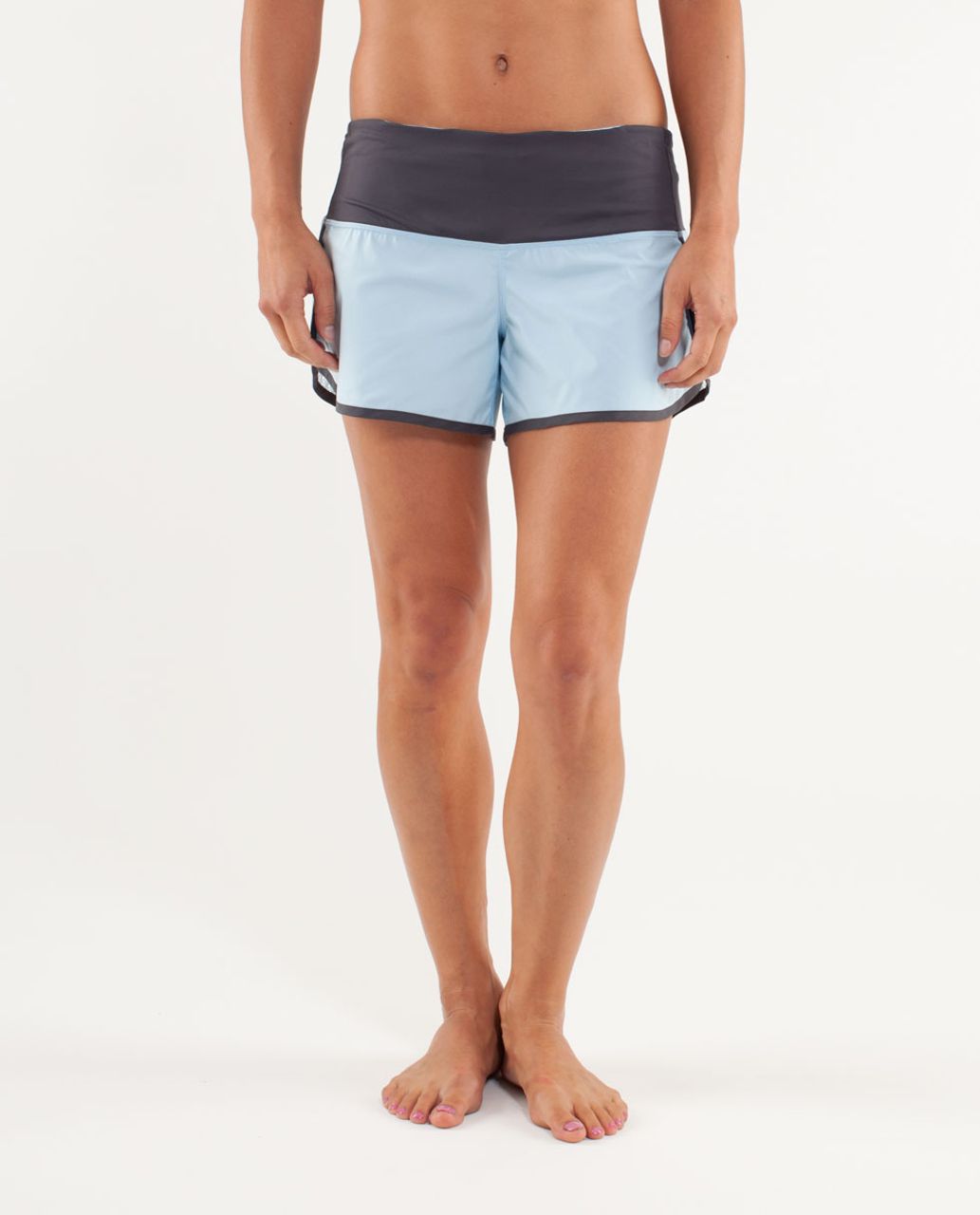 Lululemon Run:  Sun Sprinter Short - Caspian Blue / Coal