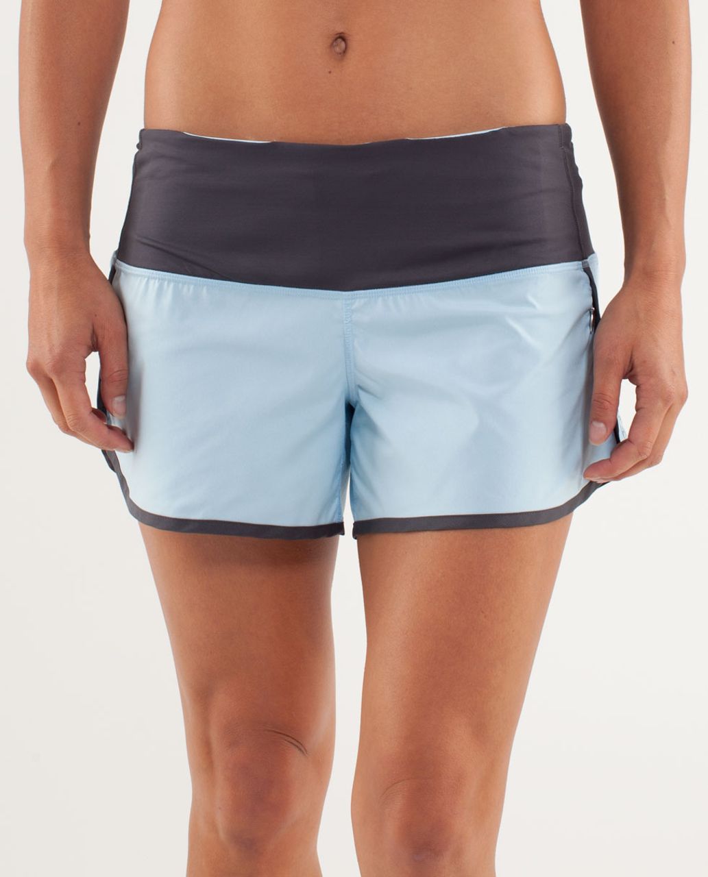 Lululemon Run:  Sun Sprinter Short - Caspian Blue / Coal