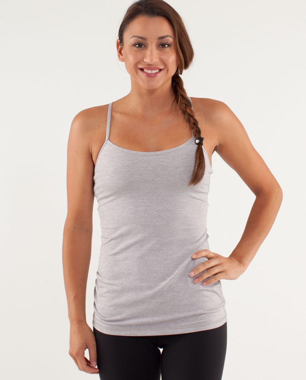 Lululemon Power Y Tank *Pearl - Metallic Silver