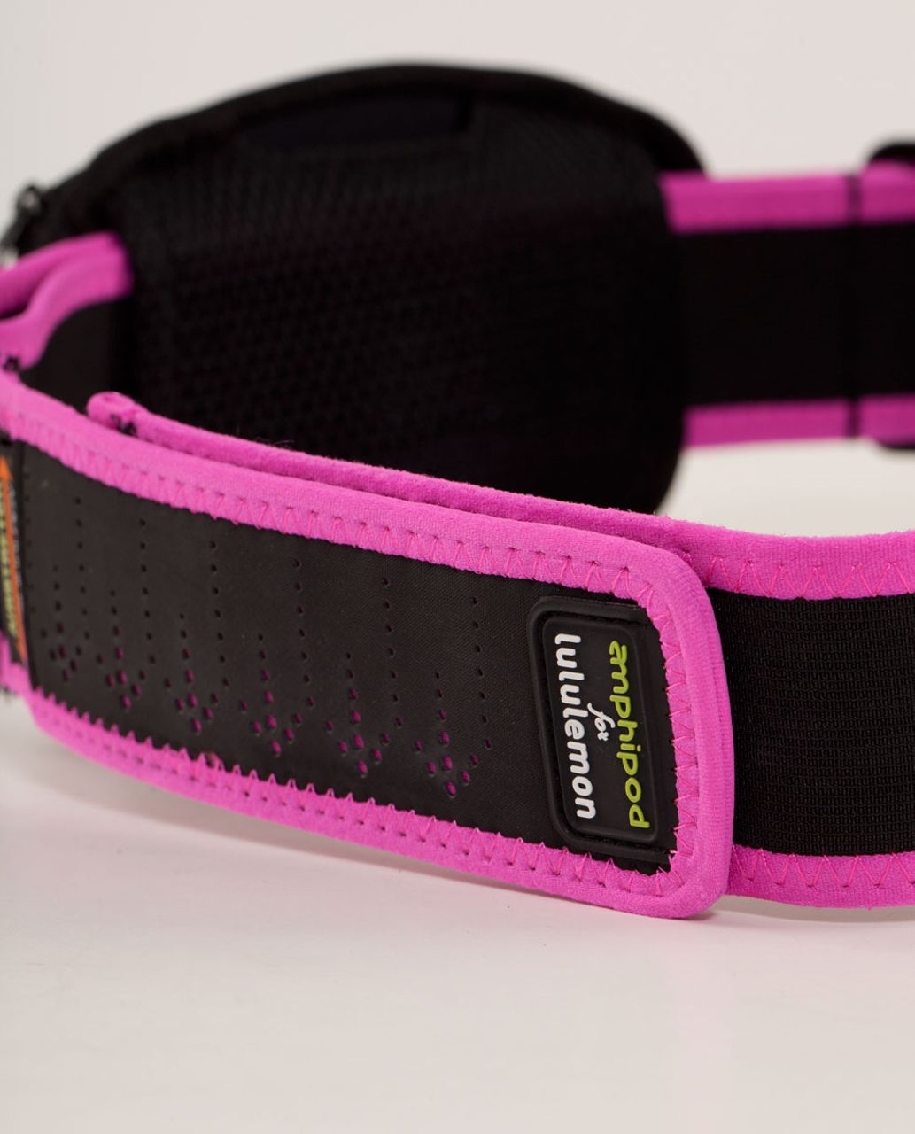 Lululemon Amphipod Hydration Belt - Black /  Pow Pink