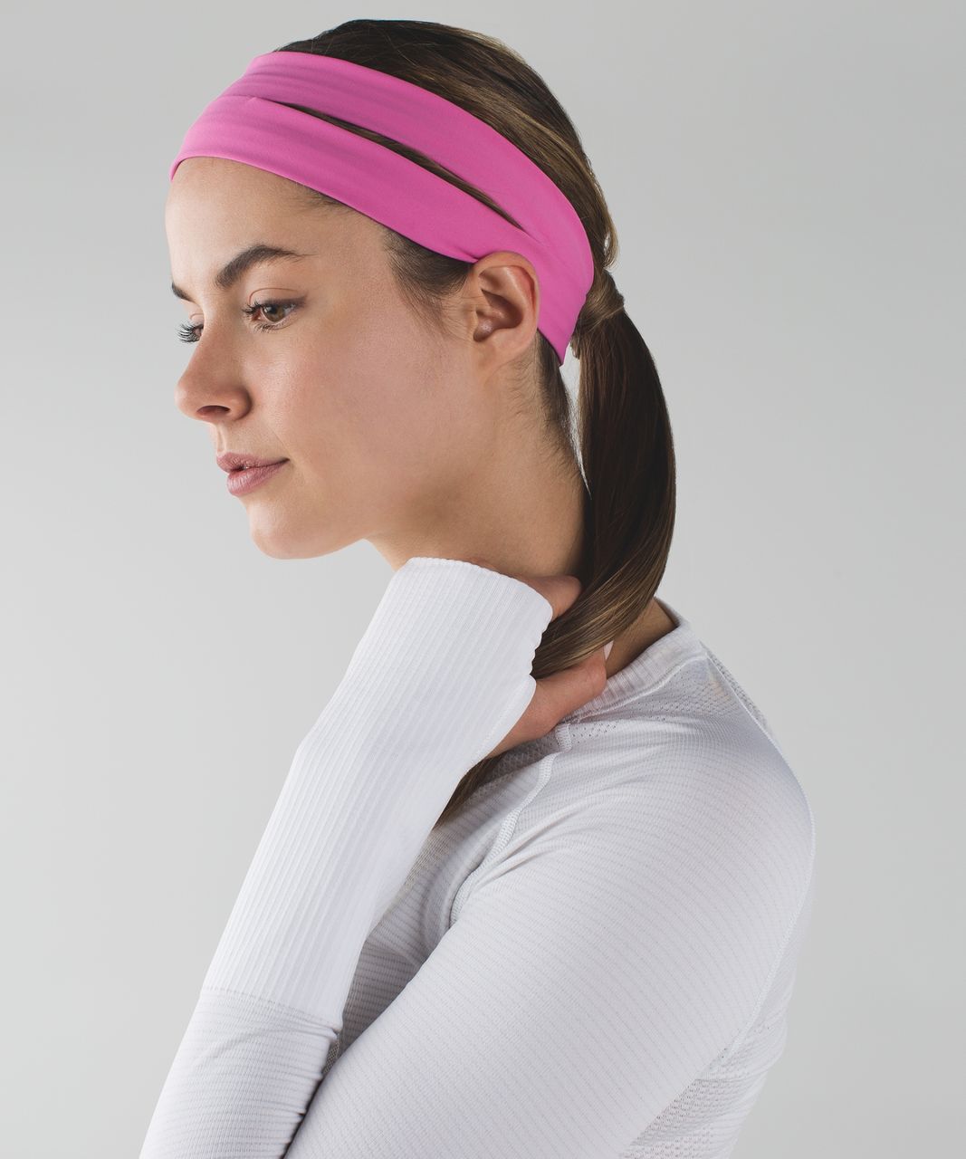 Lululemon Sweat It Out Headband - Pink Paradise