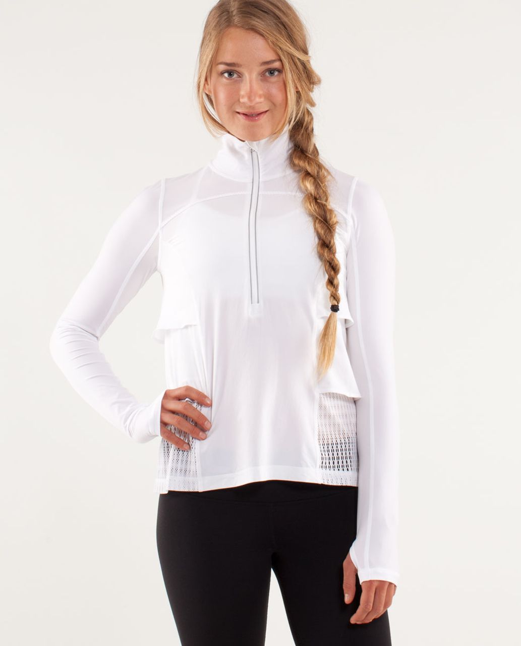 Lululemon Sun Runner Hybrid Pullover - White