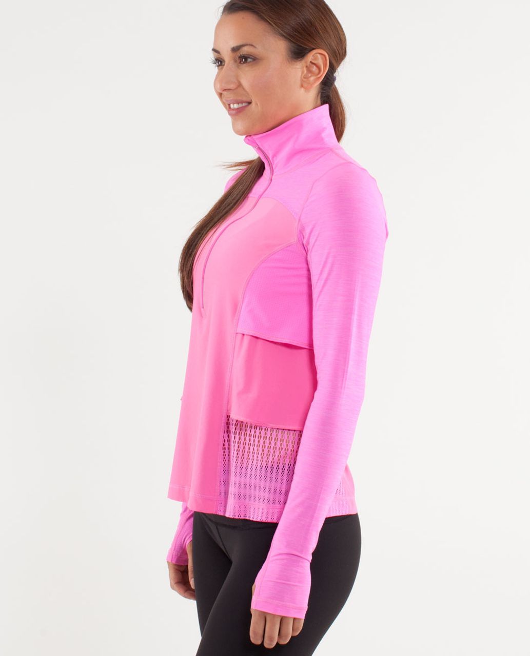 Lululemon Sun Runner Hybrid Pullover - Pow Pink Light