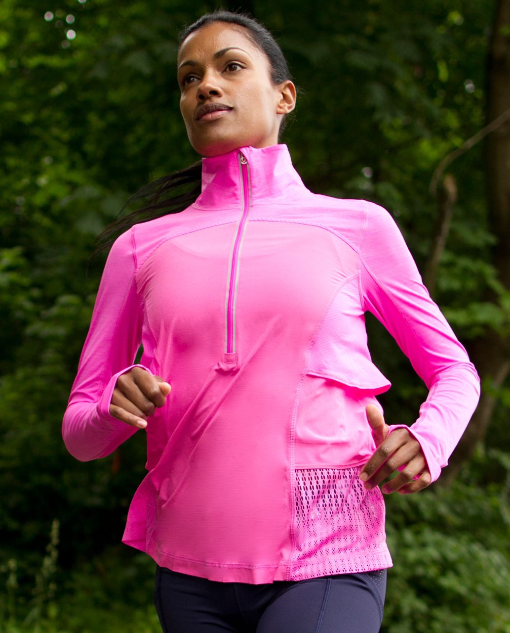 Lululemon Sun Runner Hybrid Pullover - Pow Pink Light - lulu fanatics