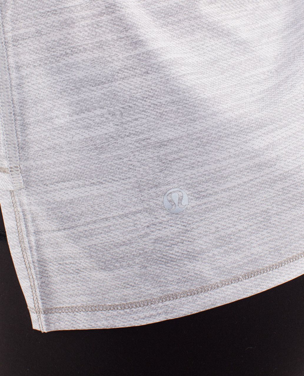 Lululemon Run:  Light As Air Sleeveless - Commuter Denim White / Fossil / Metallic Silver / Fossil