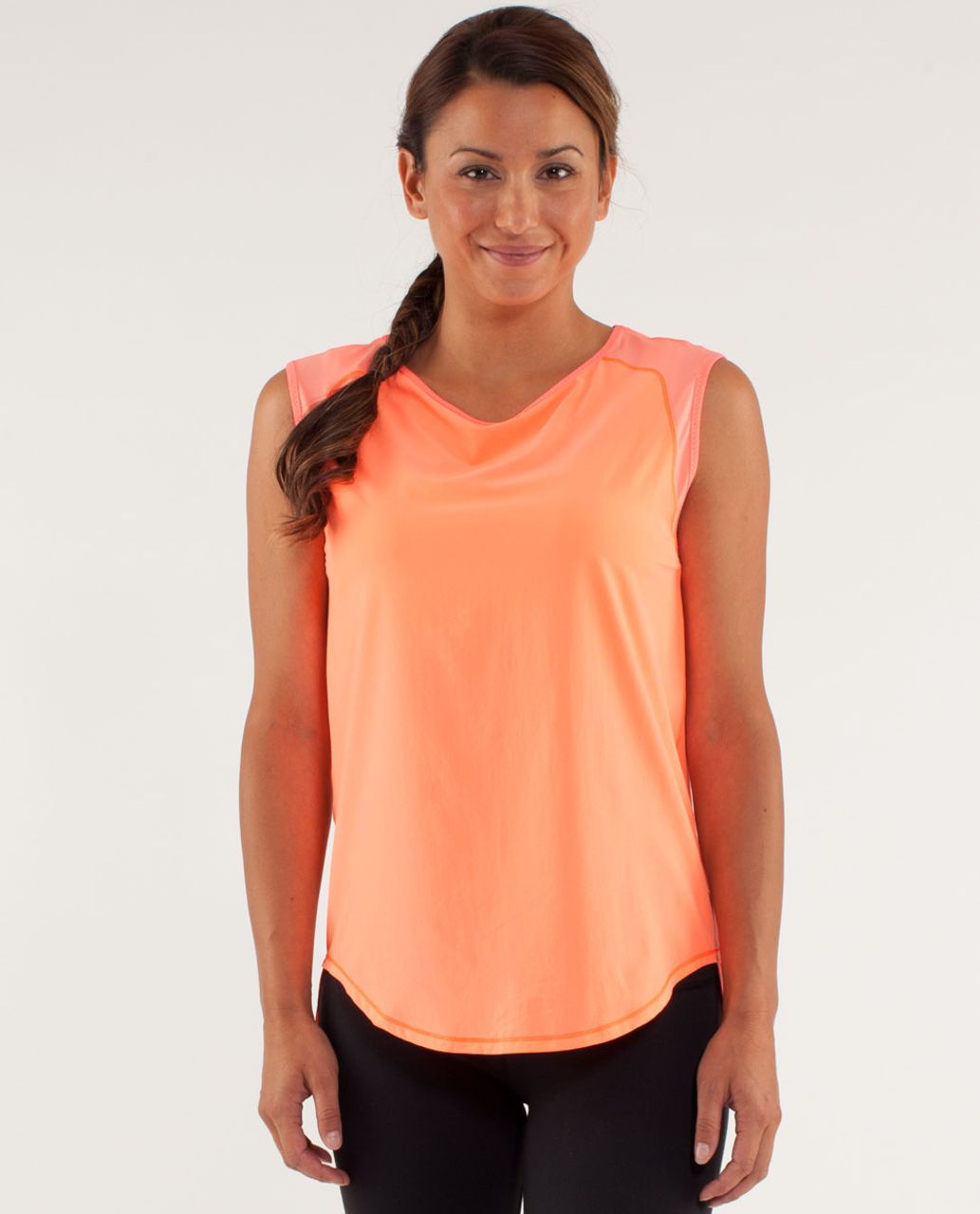 Lululemon Run:  Light As Air Sleeveless - Pop Orange