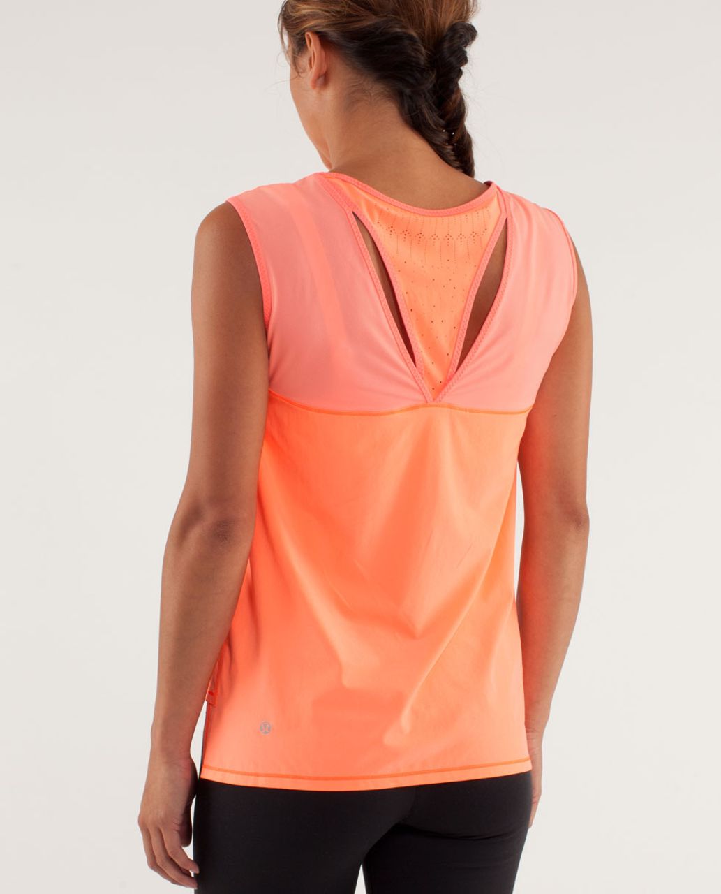 Lululemon Run:  Light As Air Sleeveless - Pop Orange