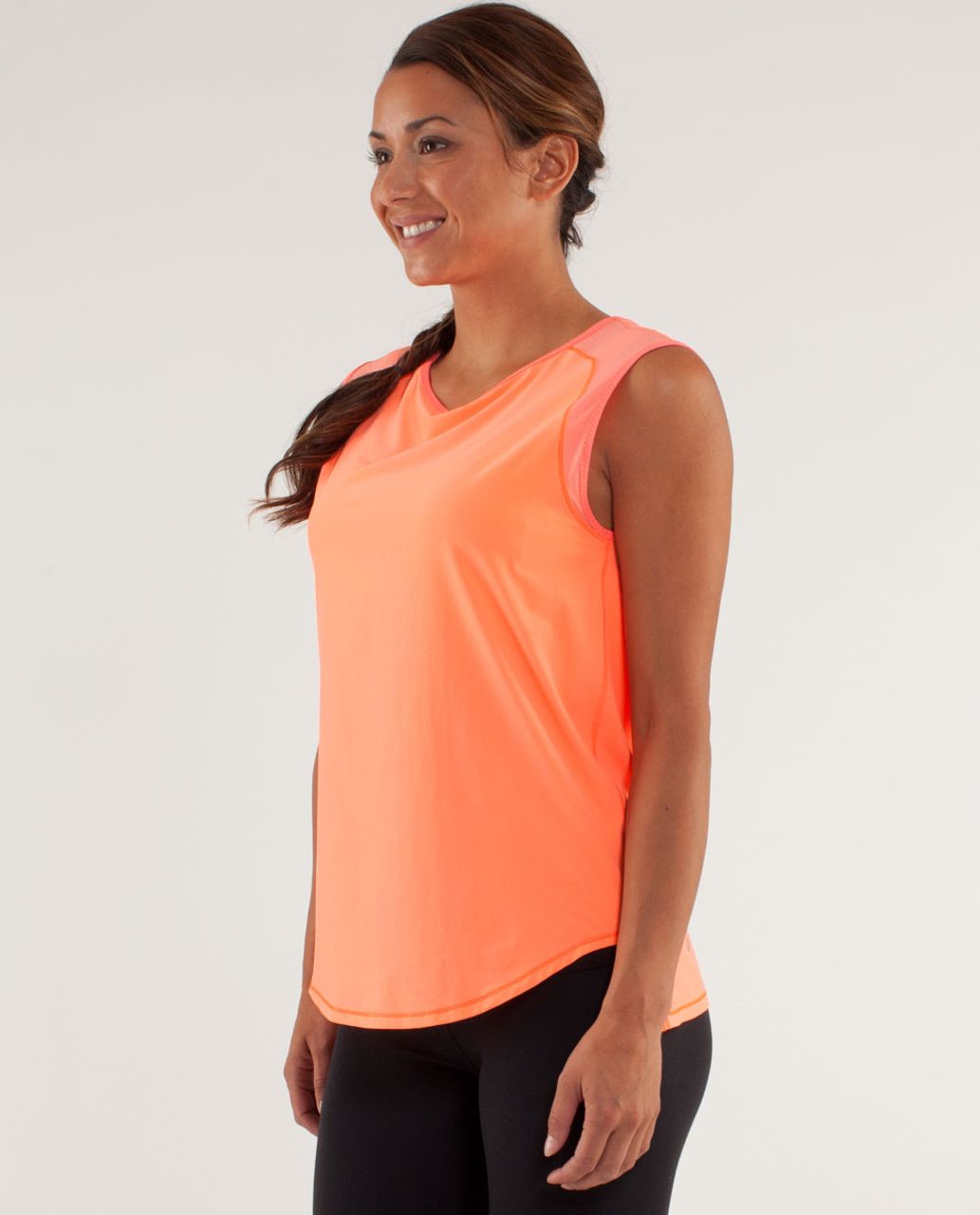 Lululemon Run:  Light As Air Sleeveless - Pop Orange