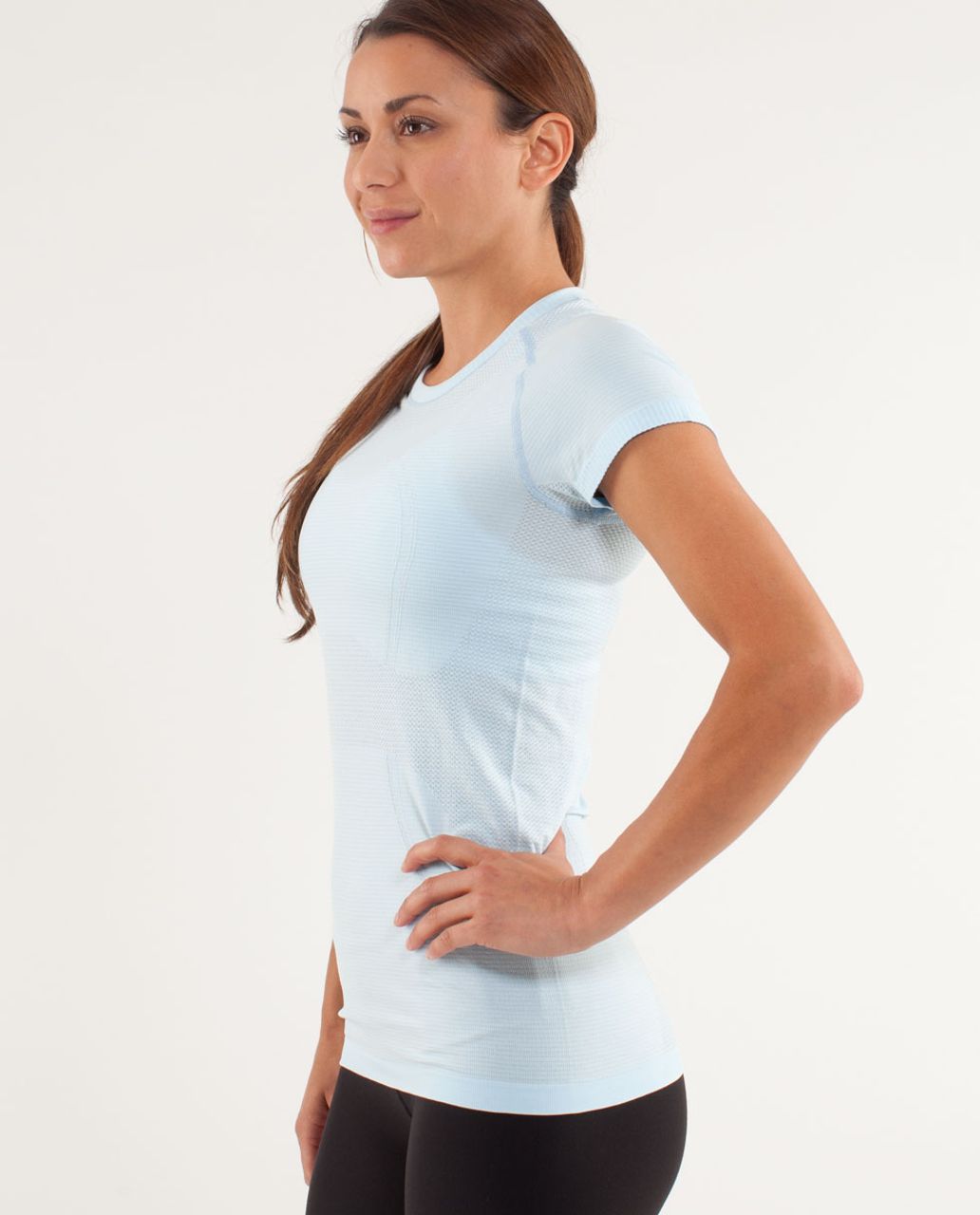 Lululemon Run:  Swiftly Tech Short Sleeve - Caspian Blue