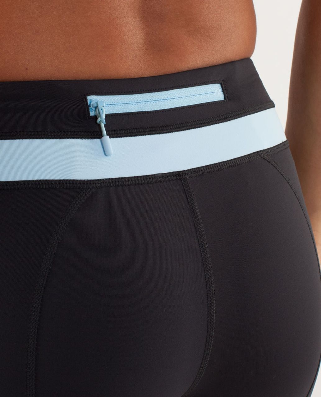 Lululemon Run:  Inspire Crop II - Deep Coal / Caspian Blue