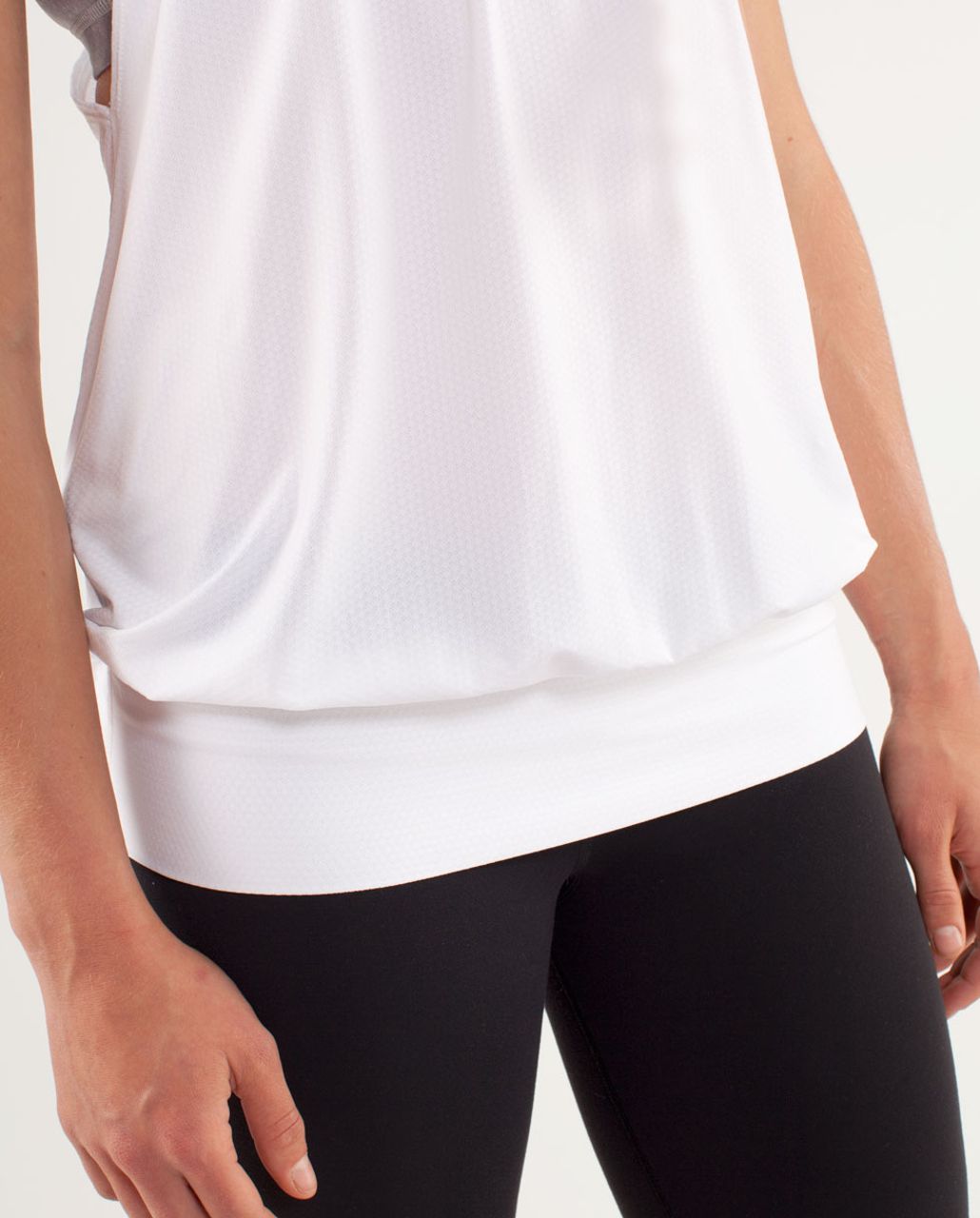 Lululemon No Limits Tank - White / Blazer Fossil