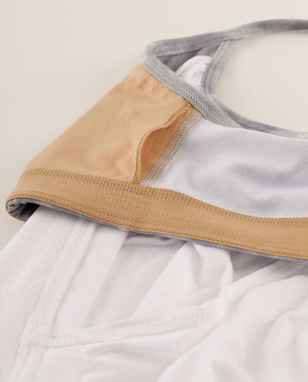 Lululemon No Limits Tank - White / Blazer Fossil