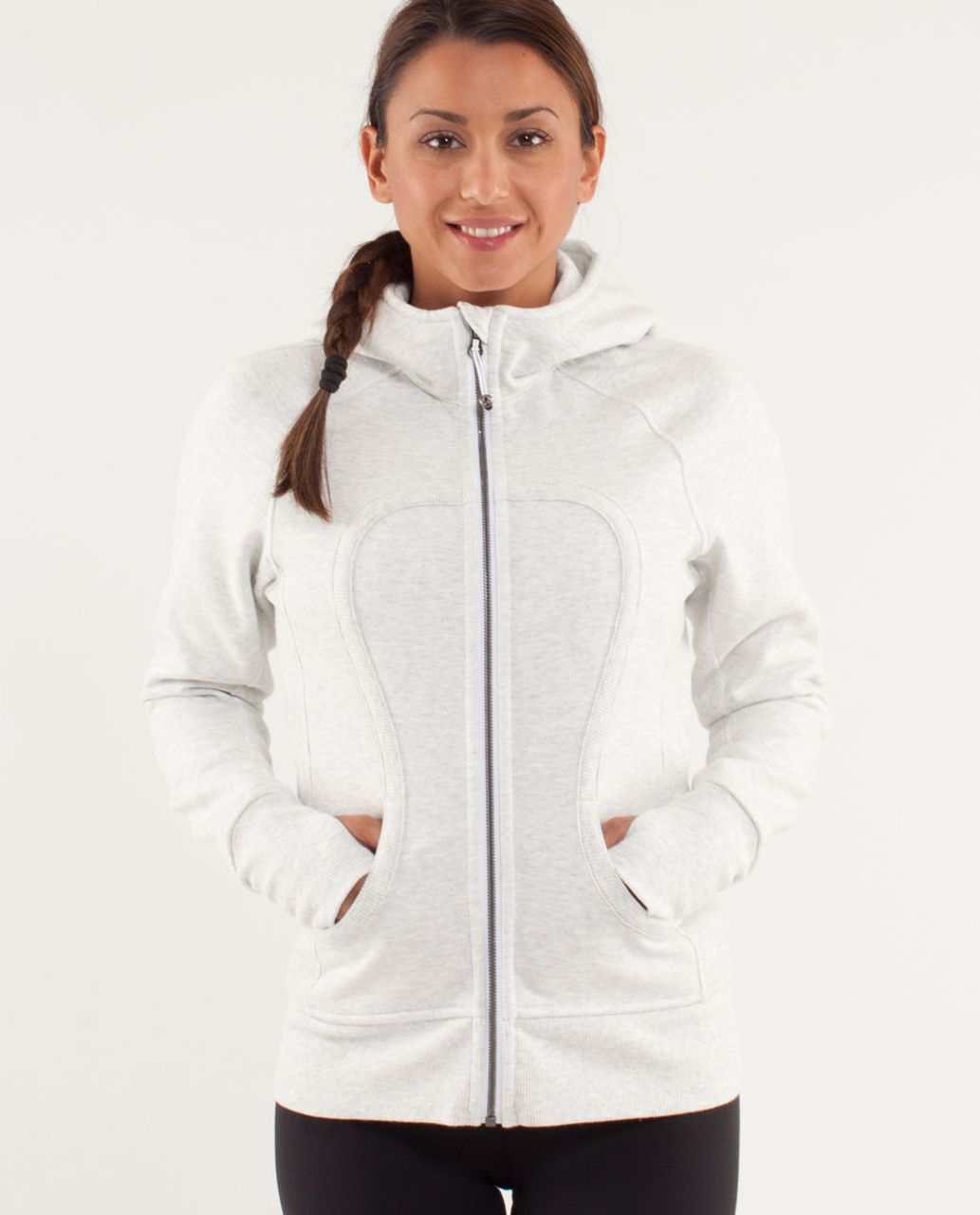 Lululemon Scuba Hoodie - Heathered White /  White