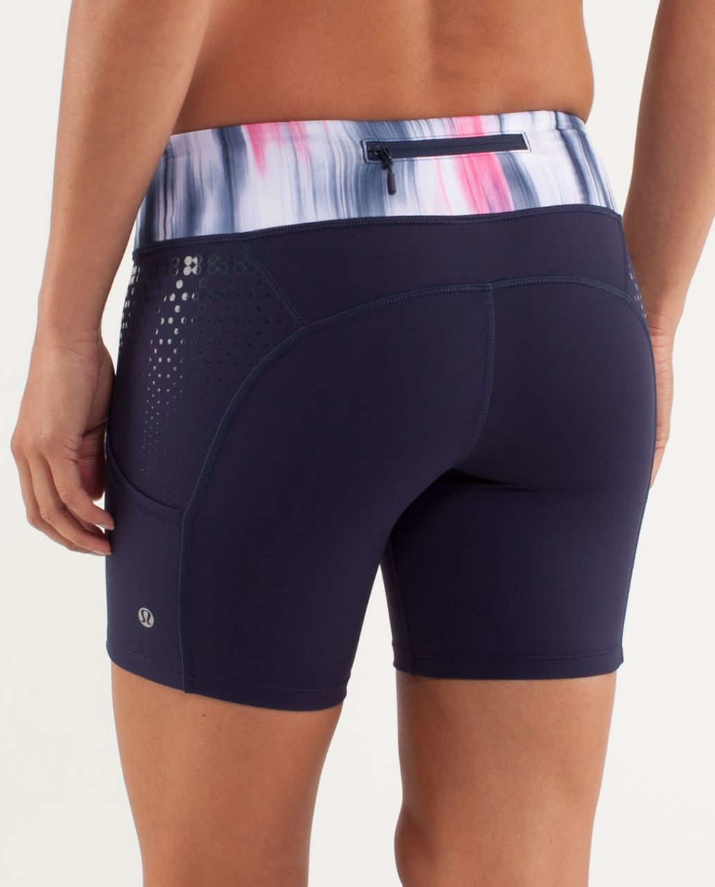 Lululemon Run:  Dart and Dash Short - Deep Indigo / Mirage Deep Indigo