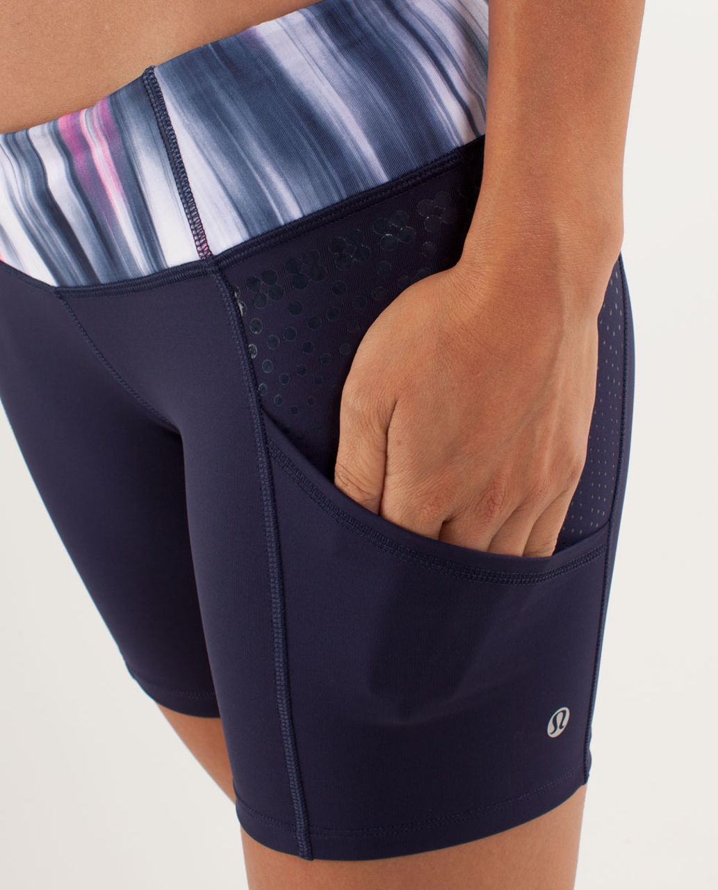 Lululemon Run:  Dart and Dash Short - Deep Indigo / Mirage Deep Indigo