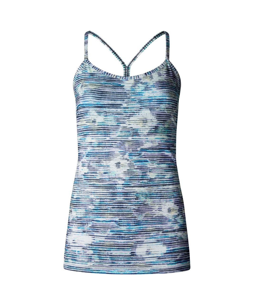 Lululemon Power Y Tank - Blurry Belle Multi / White