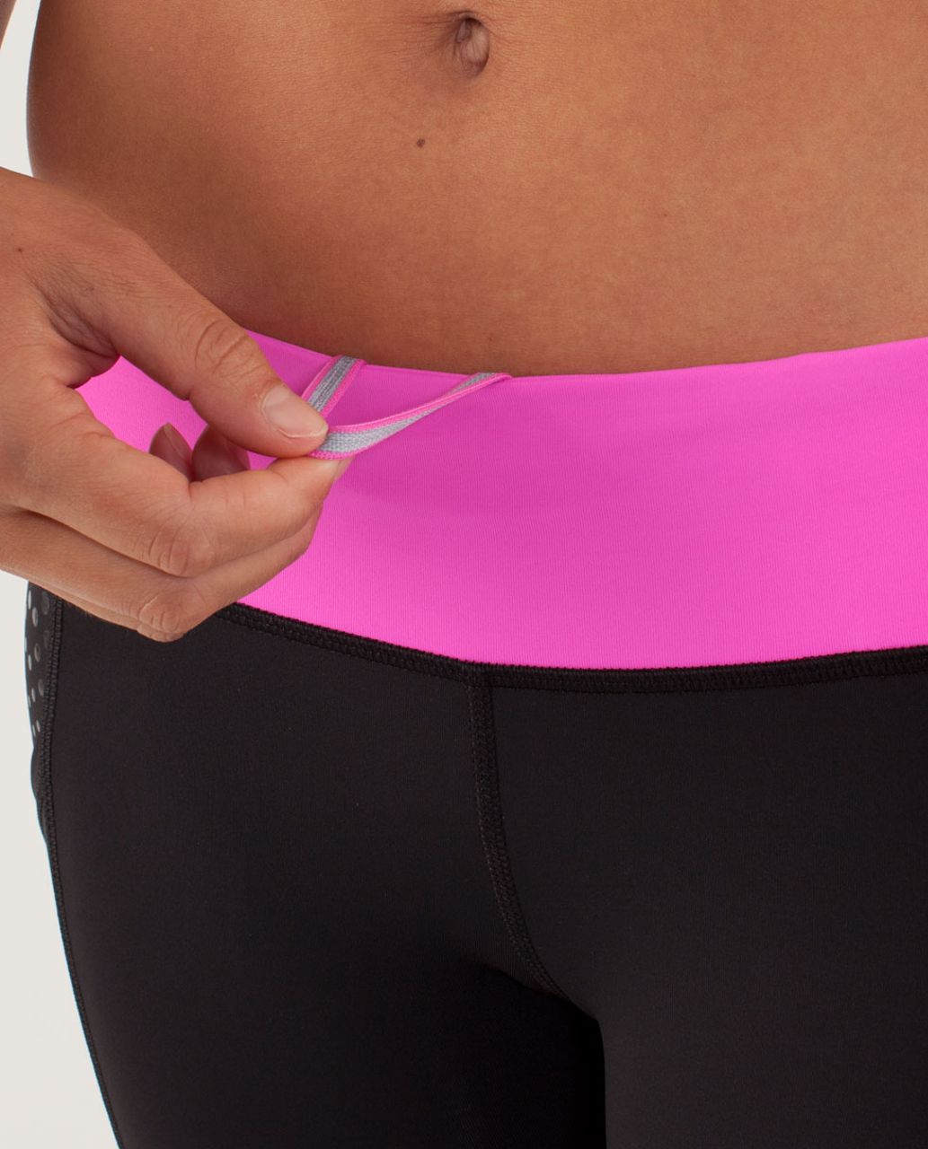 Lululemon Run:  Dart and Dash Short - Black /  Pow Pink