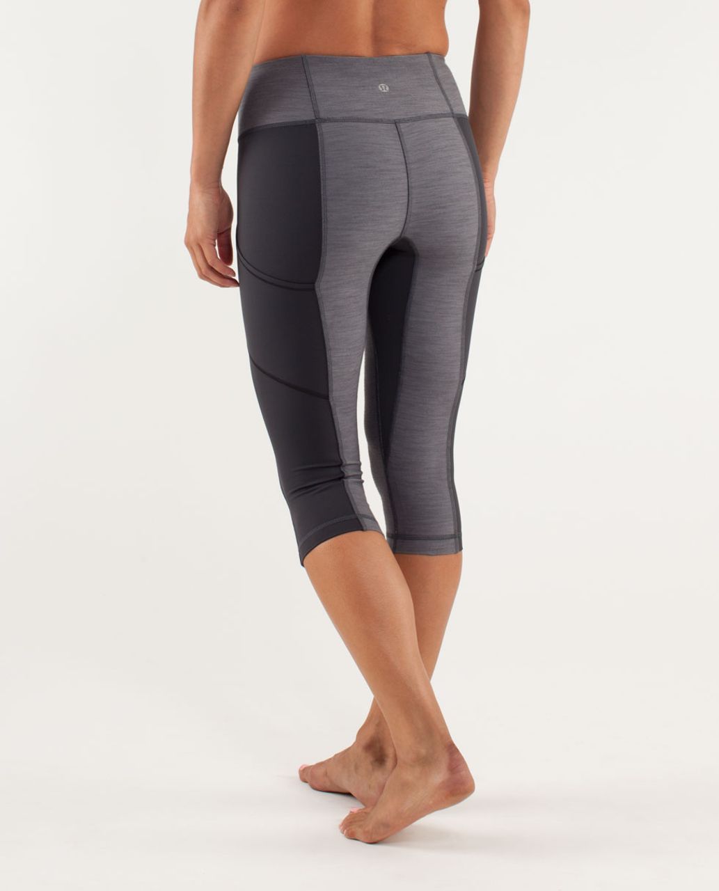 Lululemon Discover Crop - Coal Fossil Slub Denim / Deep Coal