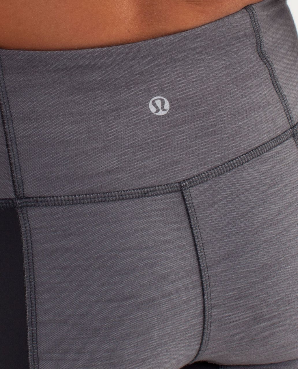 Lululemon Discover Crop - Coal Fossil Slub Denim / Deep Coal