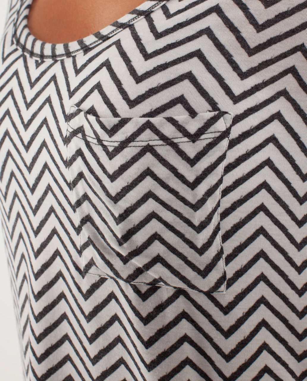 Lululemon Perfect Layer Tee - Textured Chevron Burnout Black