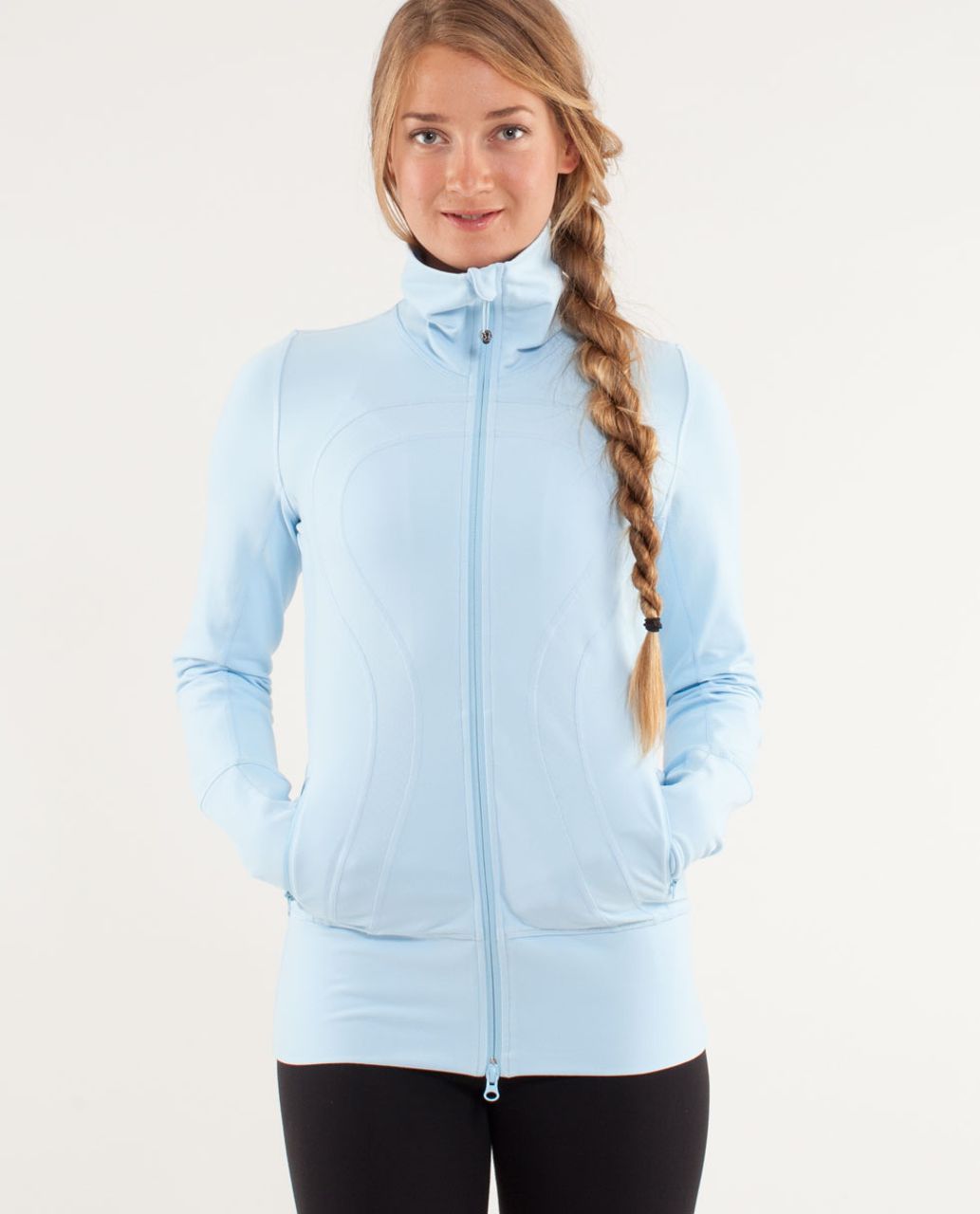 Lululemon In Stride Jacket - Caspian Blue / Mini Squiggle Emboss