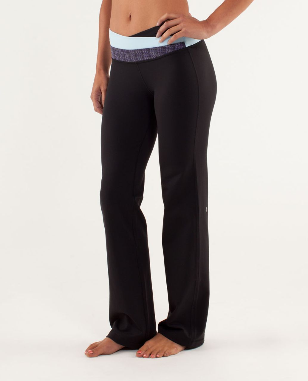 Lululemon Astro Pant (Tall) - Black / Mini Squiggle Emboss Caspian Blue / Ziggy Wee Caspian