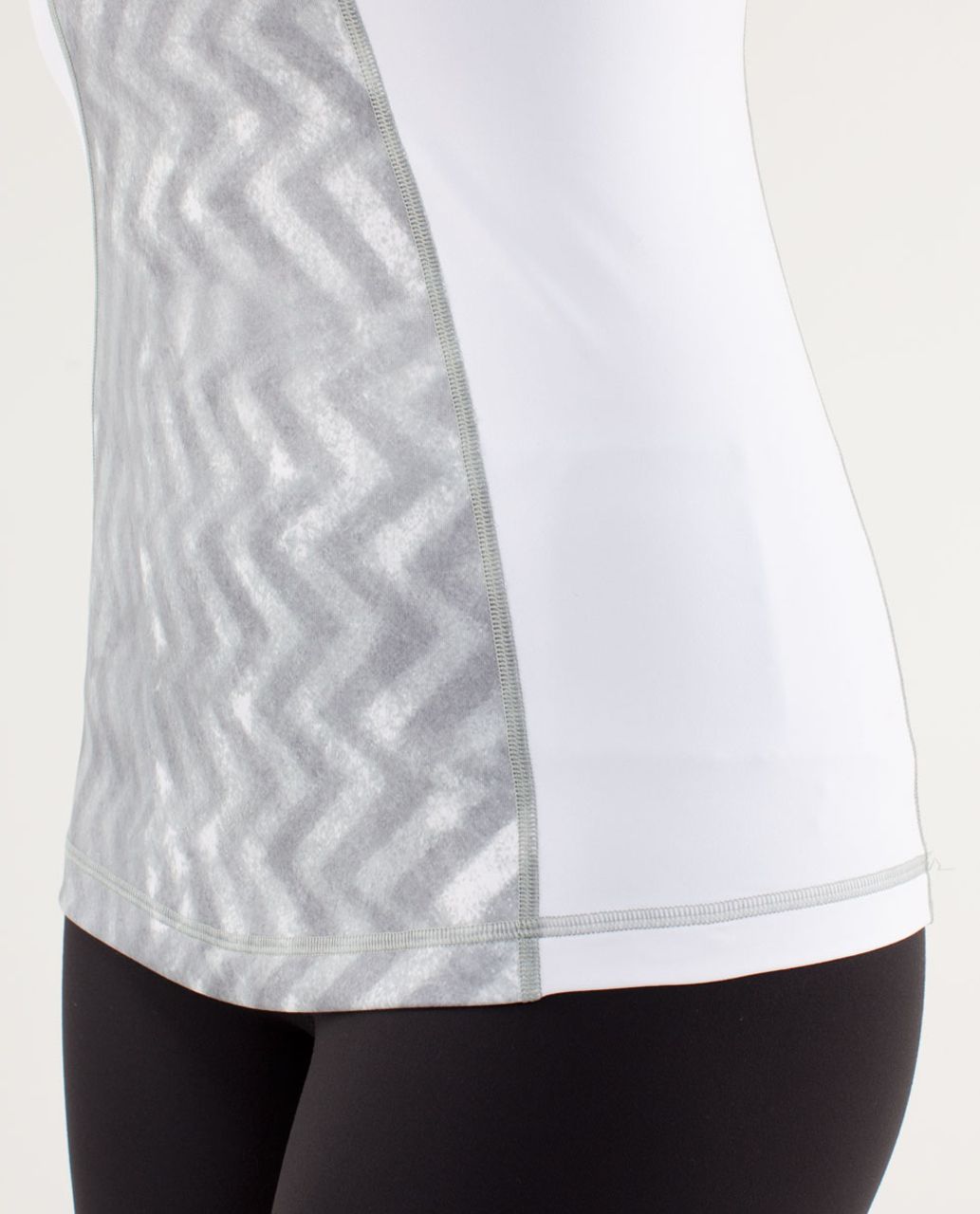 Lululemon Virtuous Tank - Blazer Fossil / White