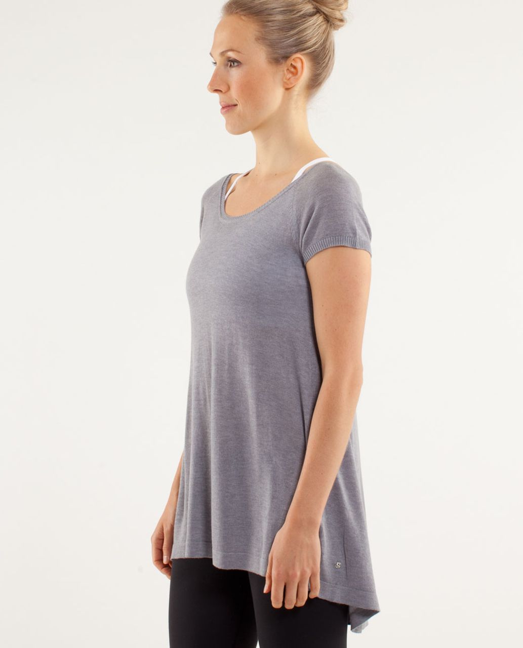 Lululemon Be Me Tee - Heathered Fossil /  Fossil