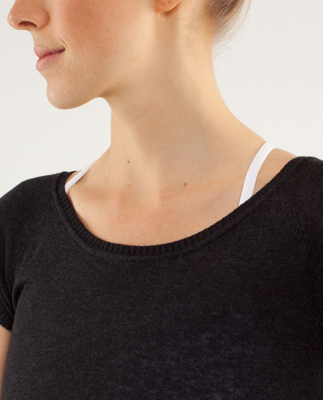 Lululemon Be Me Tee - Heathered Black /  Black