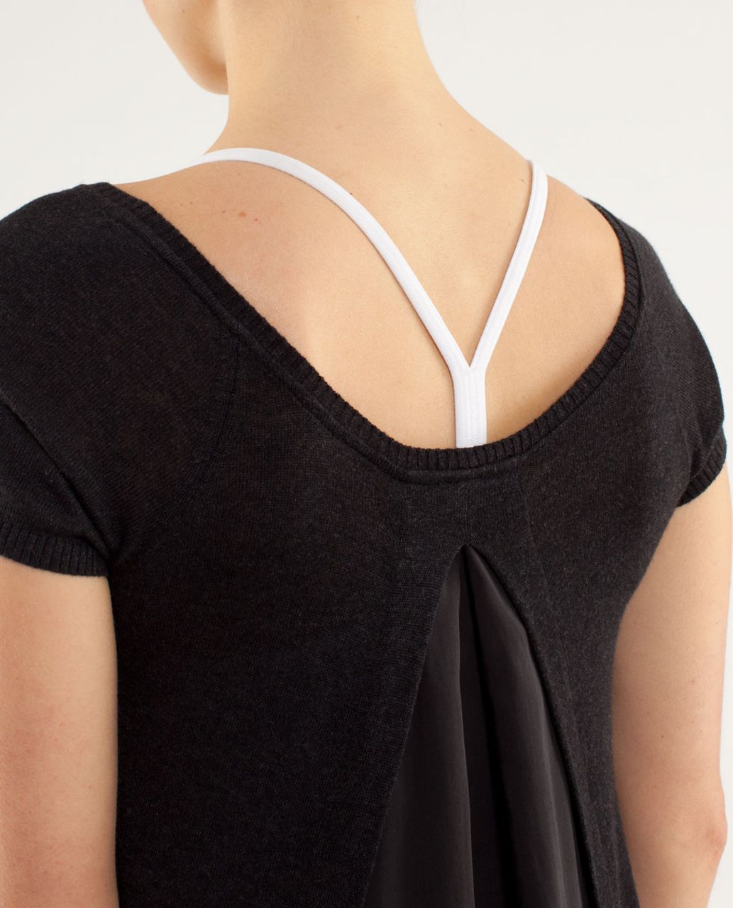 Lululemon Be Me Tee - Heathered Black /  Black