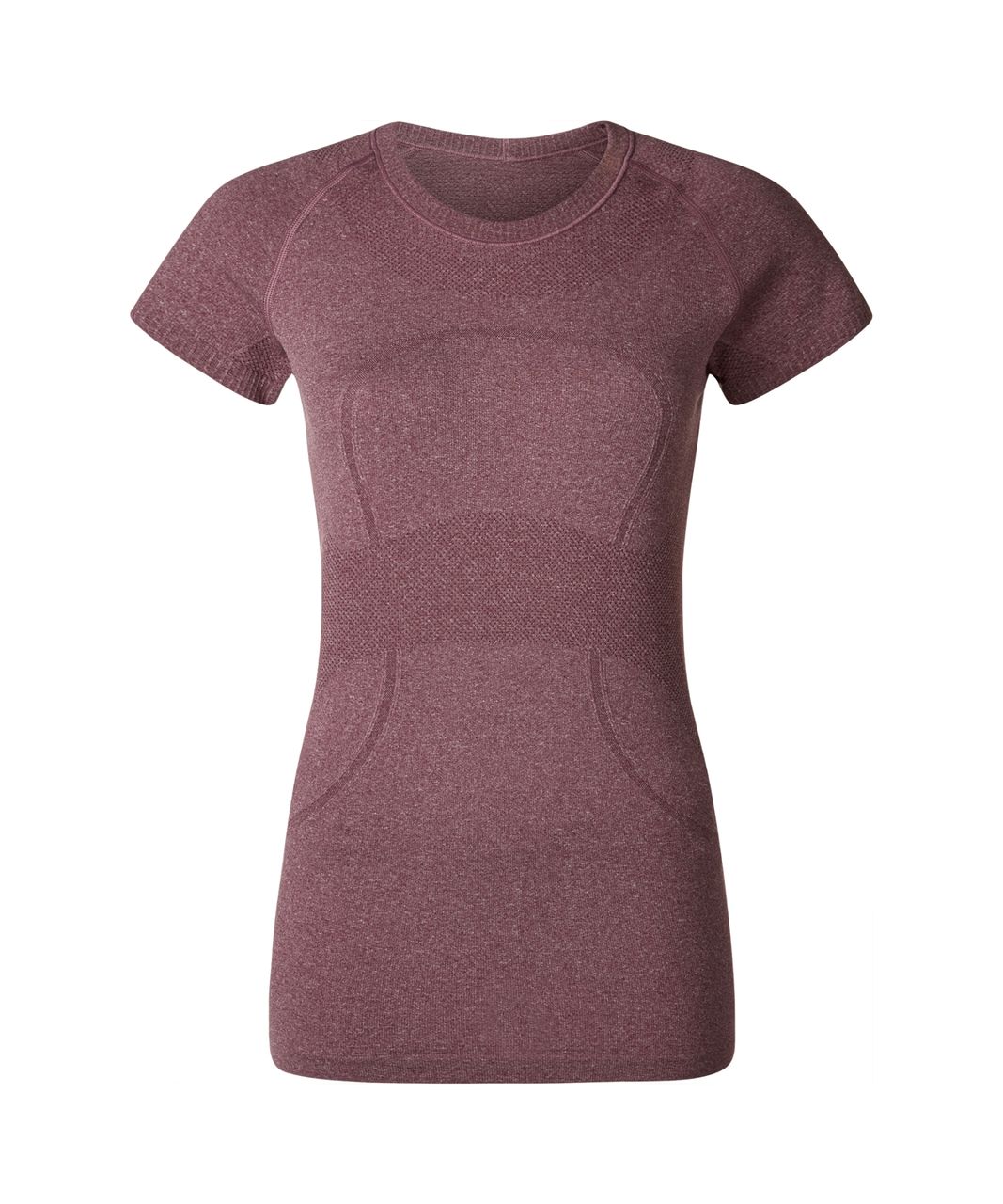 Lululemon Swiftly Tech Short Sleeve Crew - Heathered Bordeaux Drama