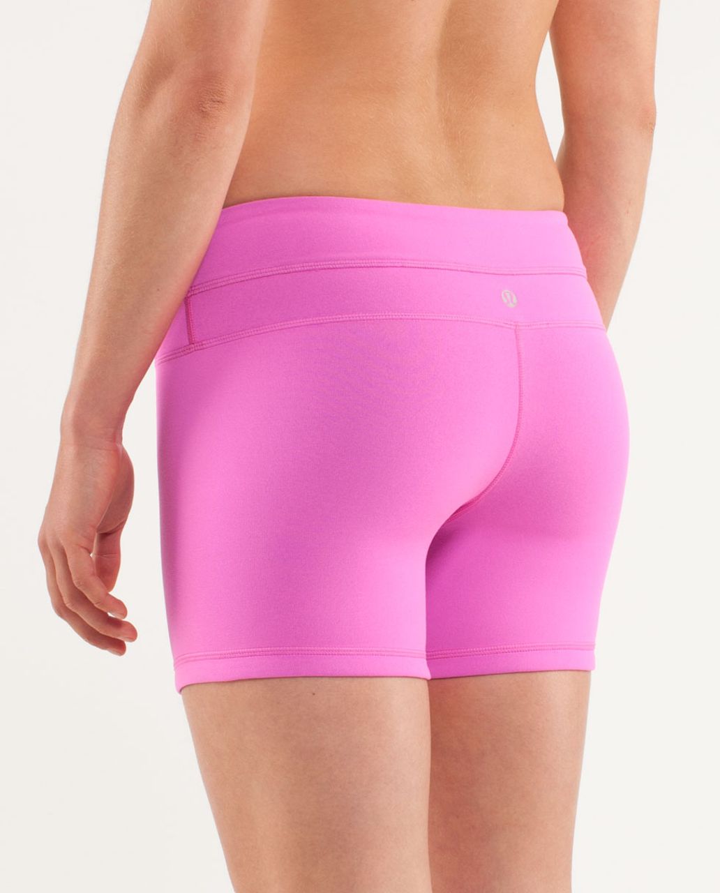 Lululemon Reverse Groove Short (Regular) - Pow Pink /  Black