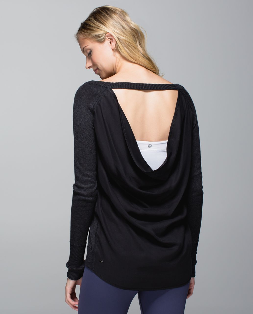 Lululemon Unity Pullover - Heathered Black / Black - lulu fanatics