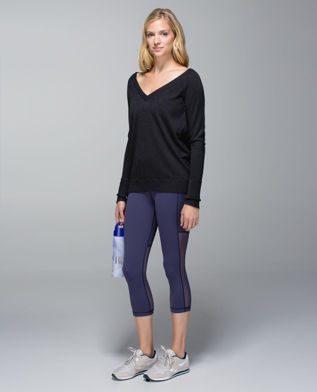 Lululemon Unity Pullover - Heathered Black /  Black