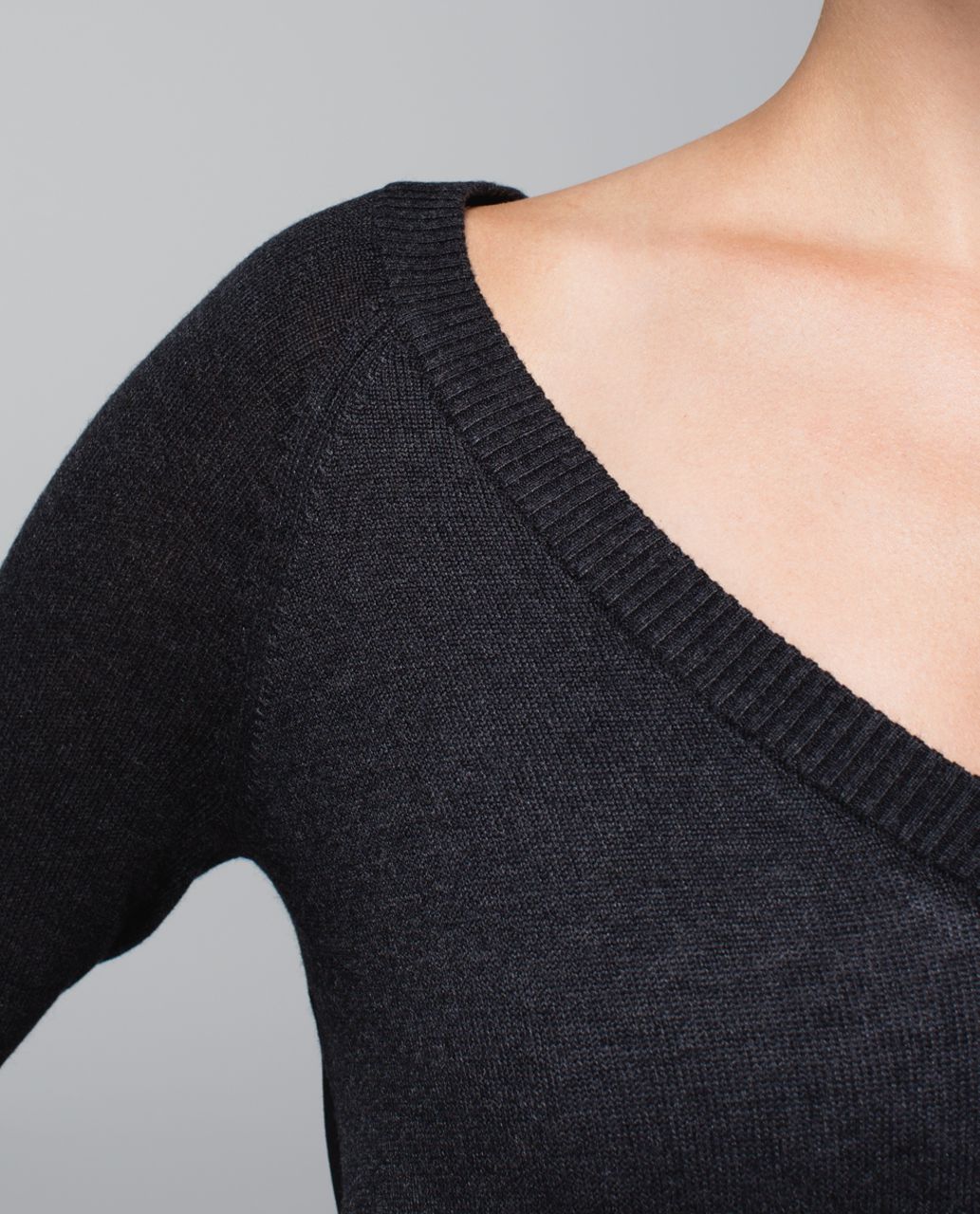 Lululemon Unity Pullover - Heathered Black / Black - lulu fanatics