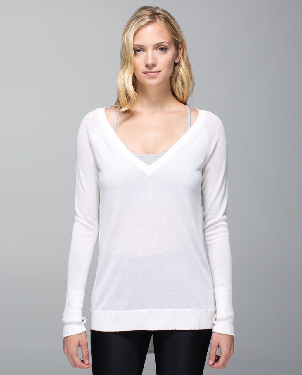 Lululemon Unity Pullover - Heathered White /  White