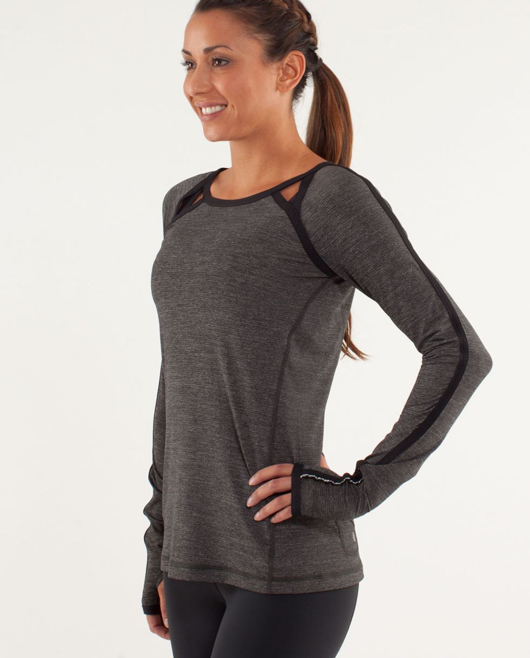 Lululemon Run:  Team Spirit Long Sleeve - Black