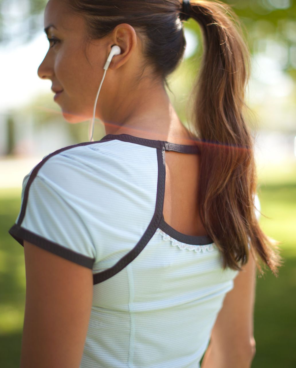 Lululemon Run:  Team Spirit Tech Short Sleeve - Caspian Blue / Deep Coal