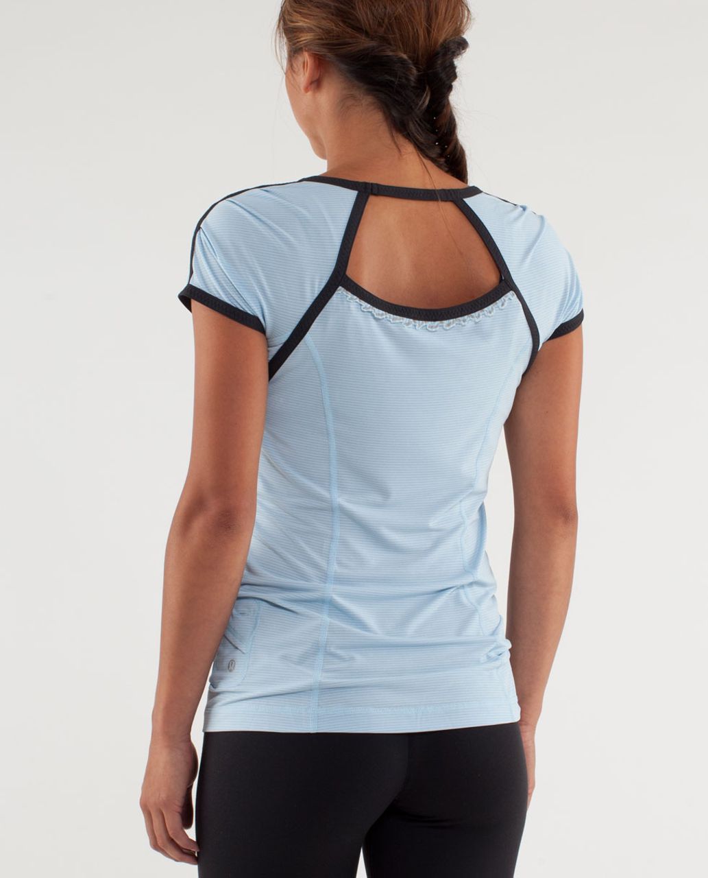 Lululemon Run:  Team Spirit Tech Short Sleeve - Caspian Blue / Deep Coal