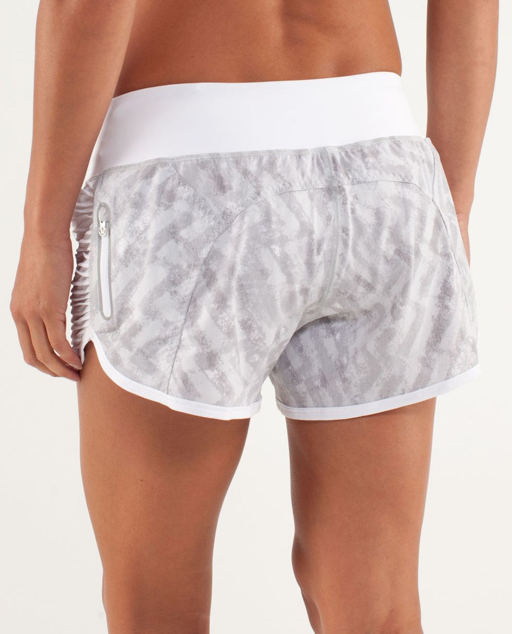 Lululemon Run:  Bright At Night Short - Blazer Print / White