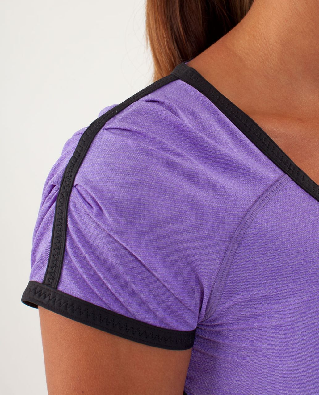 Lululemon Run:  Team Spirit Tech Short Sleeve - Power Purple / Deep Coal