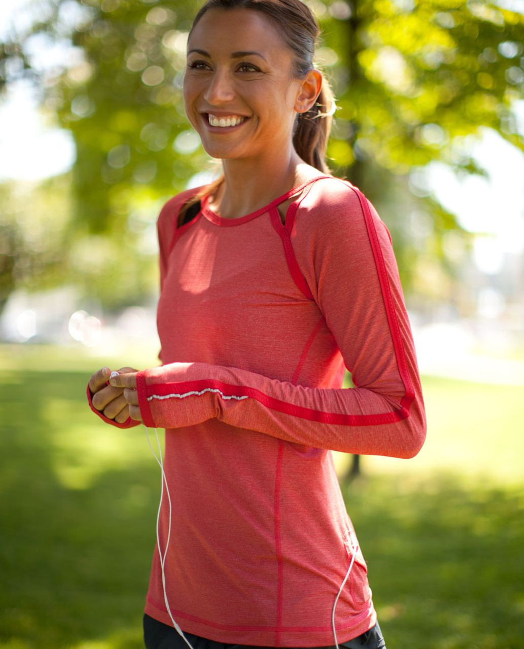 Lululemon Run:  Team Spirit Long Sleeve - Currant