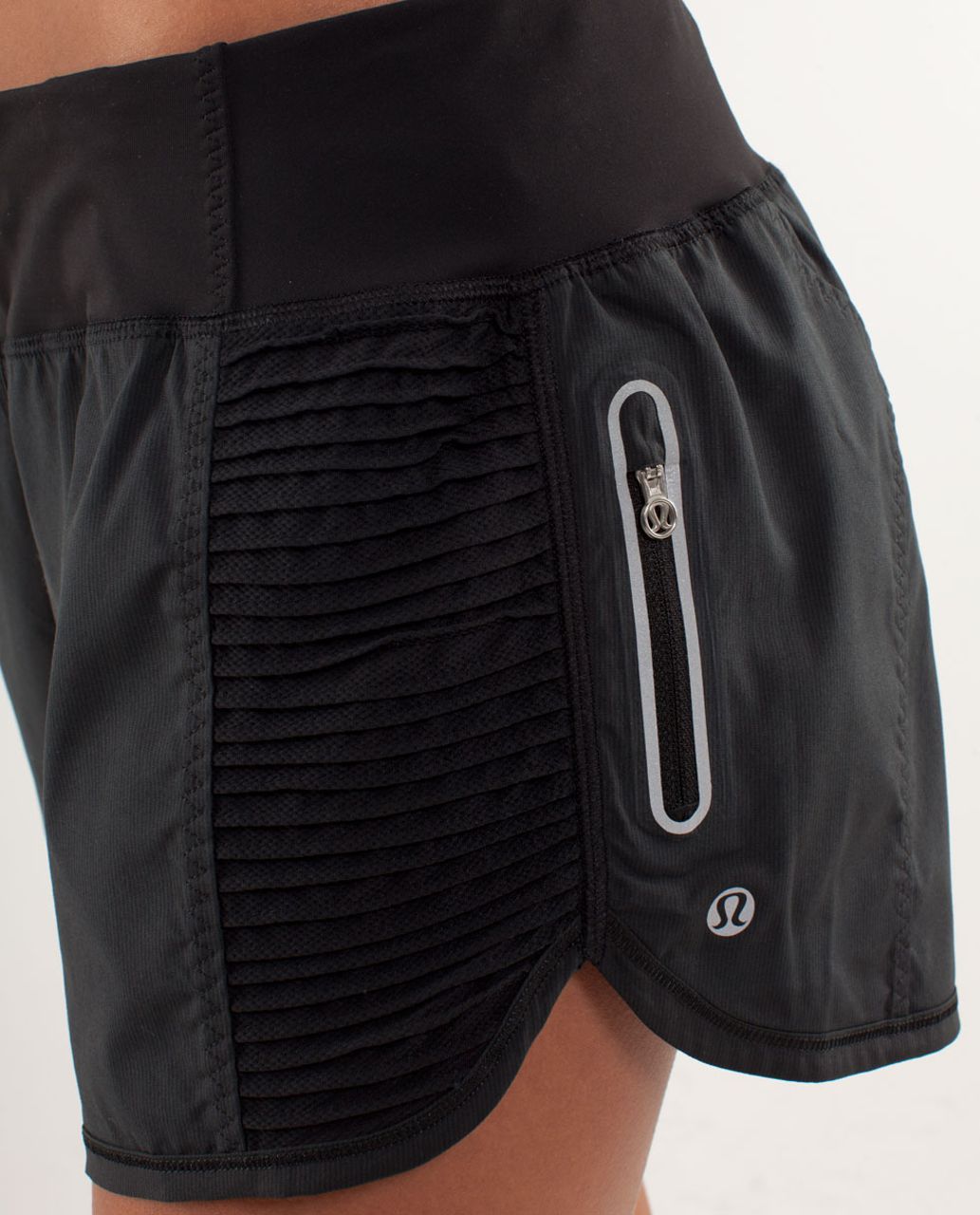 Lululemon Run:  Bright At Night Short - Black