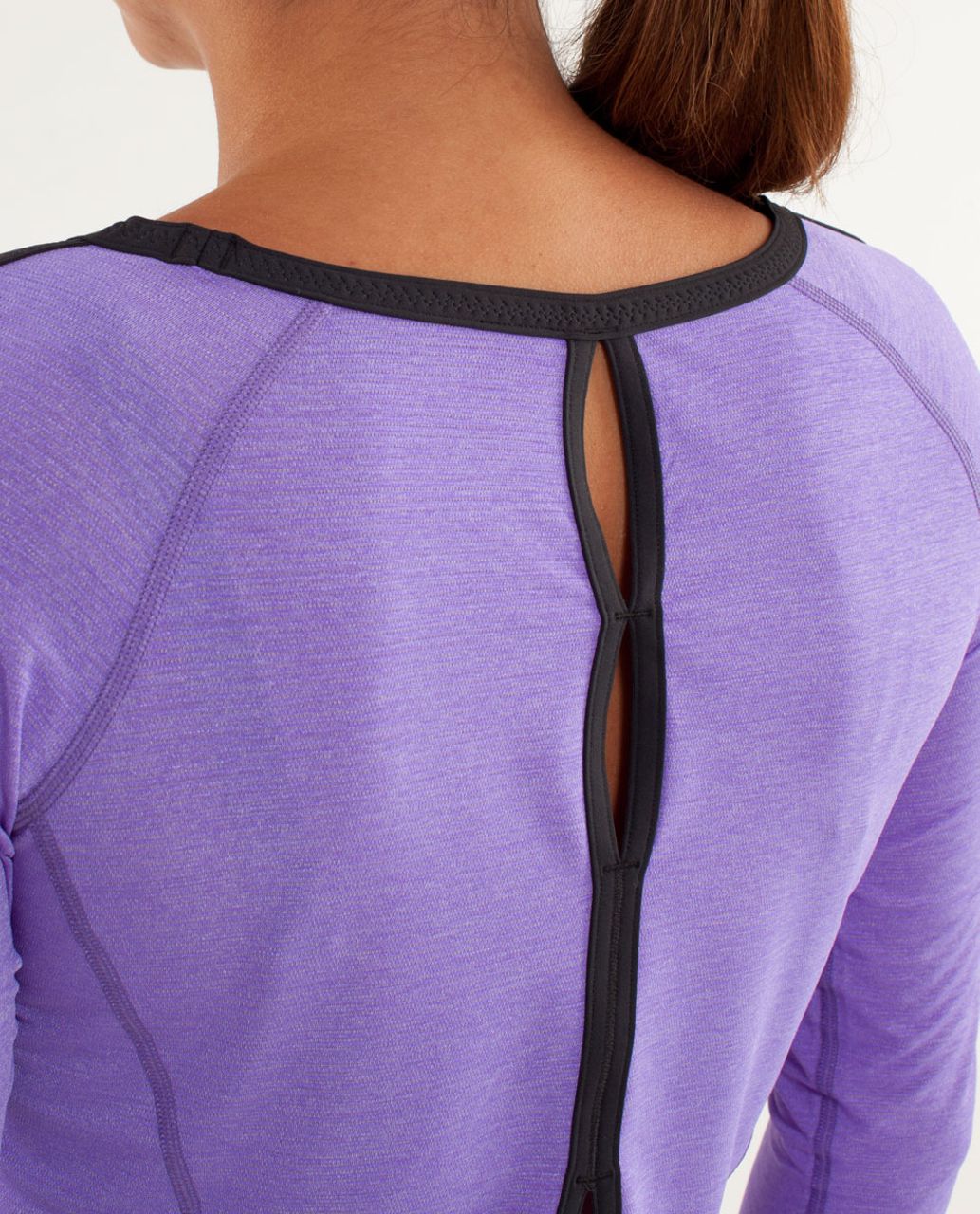 Lululemon Run:  Team Spirit Long Sleeve - Power Purple / Deep Coal