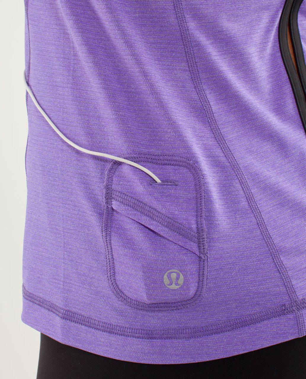 Lululemon Run:  Team Spirit Long Sleeve - Power Purple / Deep Coal