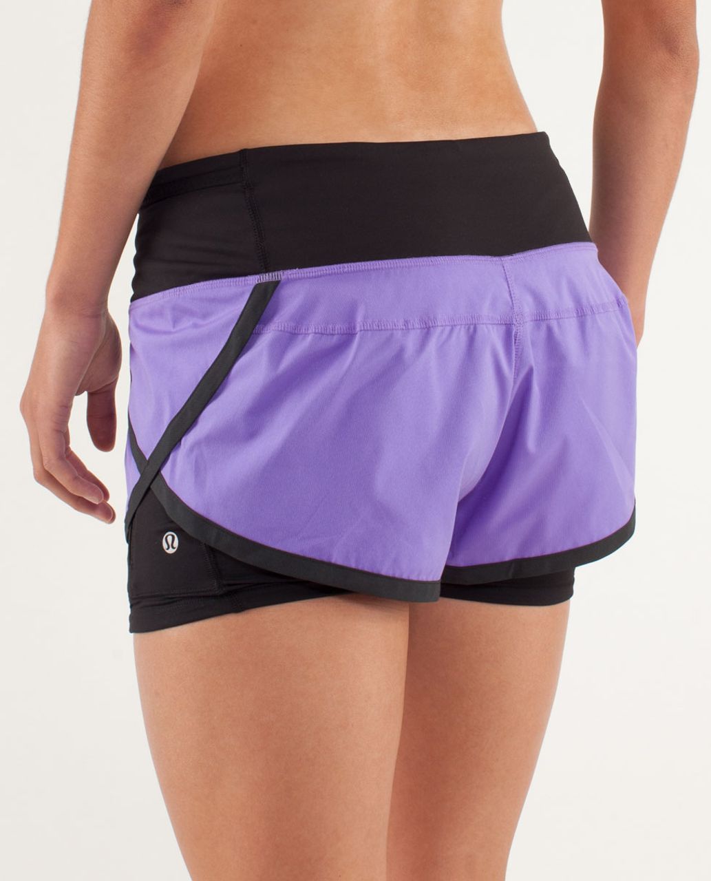 Lululemon Run:  Speed Squad Short - Power Purple /  Black