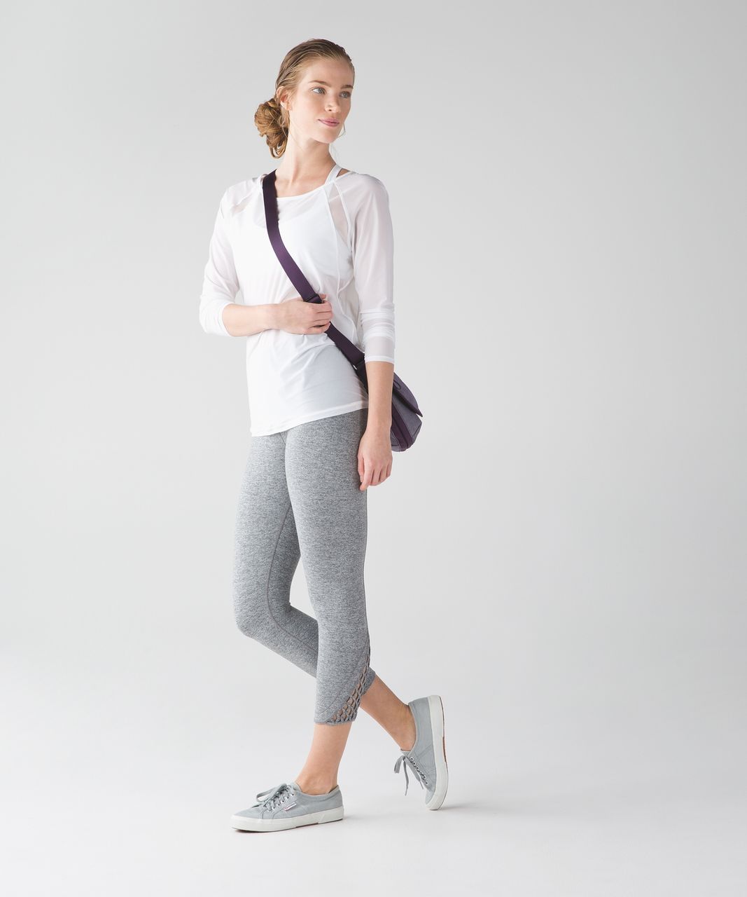 Lululemon True Self Crop II - Heathered Slate