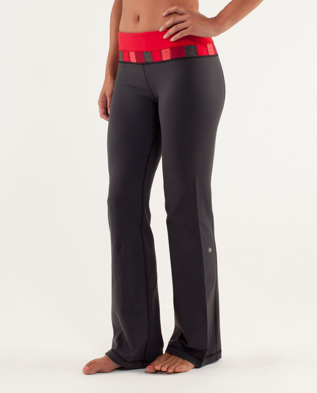 Lululemon Groove Pant (Regular) - Deep Coal / Currant / Fall 12 Quilt 14