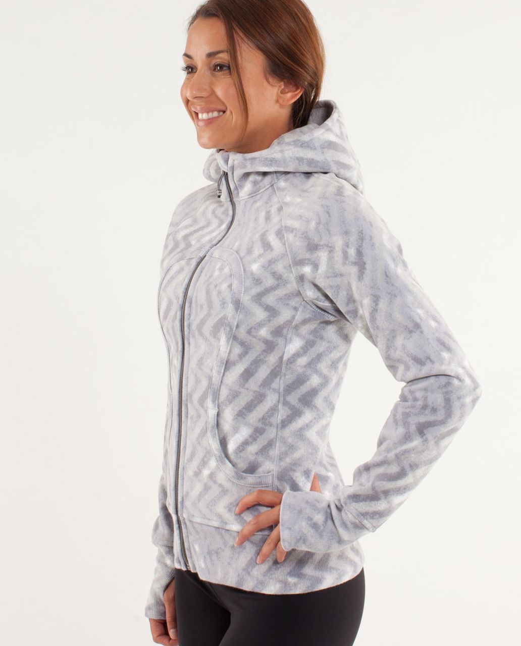 Lululemon Scuba Hoodie - Blazer Fossil / White